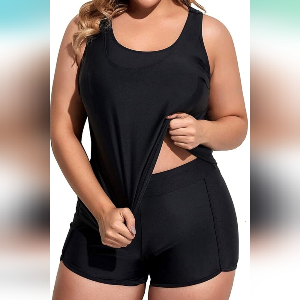 HOLIPICK 3 Piece Tankini Swimsuit